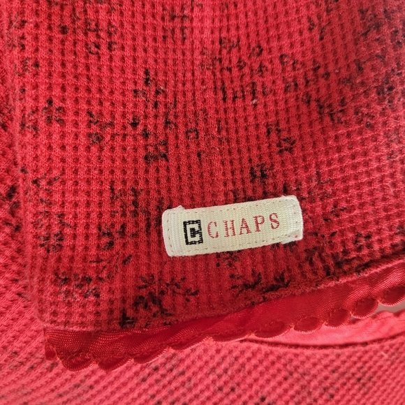 CHAPS Women's Night Gown with Silk Trimming Size Small - Picture 3 of 7